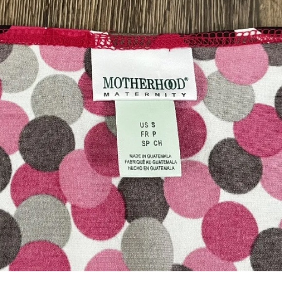 Motherhood Maternity Polka Dot Dress Size Small, Short Sleeve - Picture 4 of 9